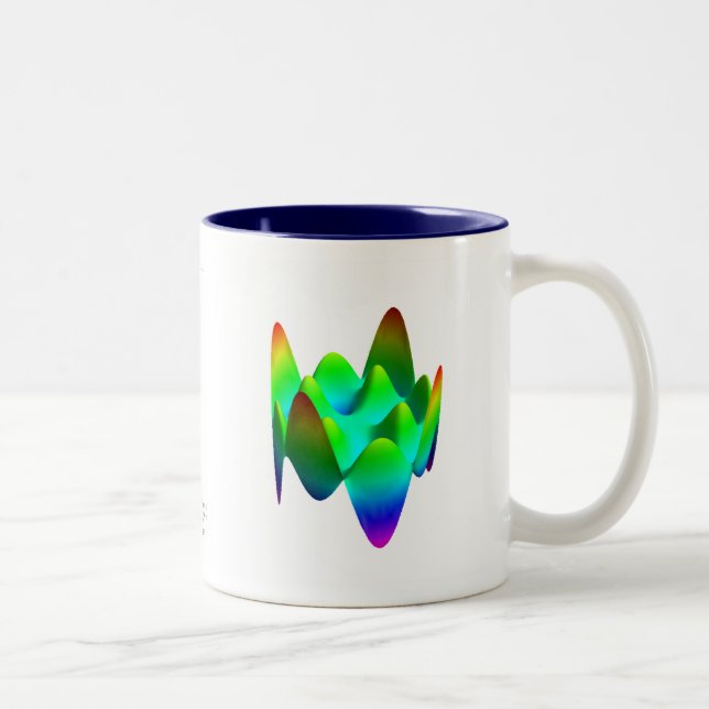 Zernike Polynom-Tasse - Z (8, 4) Zweifarbige Tasse (Rechts)