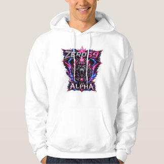 ZERO69 Der Alpha Neon Wolf Hoodie