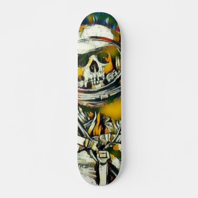 Zero Dead Man Element Custom Chrome Pro Park Board Skateboard (Vorne)