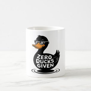Zero Enten gegeben - Lustiges cooles Enten-Design Kaffeetasse
