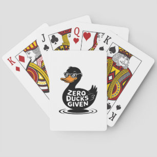Zero Enten gegeben - Lustiges cooles Enten-Design  Spielkarten