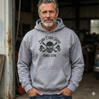 Zero F*cks Given Since 1776 Patriotischer Totenkop Hoodie