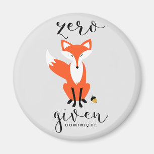 Zero Fox angesichts der lustigen Pun Personalisier Magnet