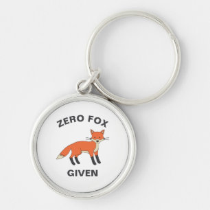 Zero Fox angesichts des lustigen Sarcasm Wildtiere Schlüsselanhänger