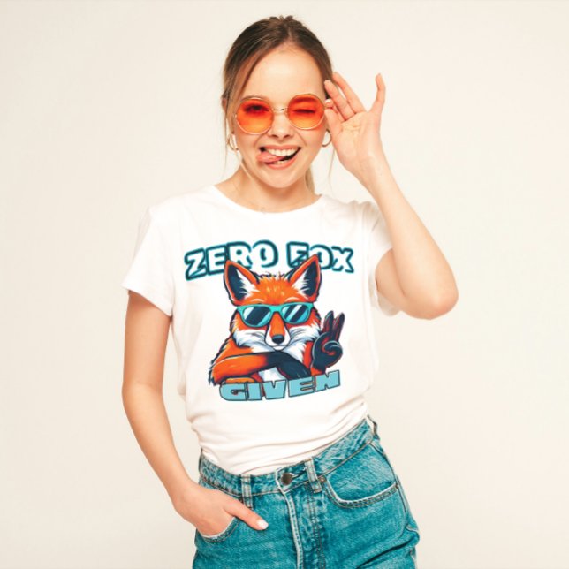 "Zero Fox gegeben" Funny T-Shirt (Von Creator hochgeladen)