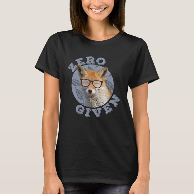 Zero Fox gibt Fox T-Shirt (Vorderseite)