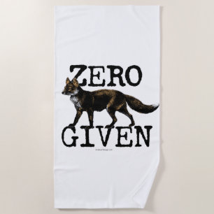Zero (Fuchs) gegeben Strandtuch