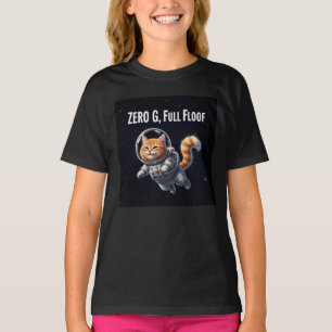 Zero G, voller Flausch! Süße Weltraumkatze T-Shirt