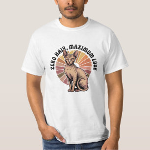 Zero Haare Maximum Liebe Sphynx Art T-Shirt