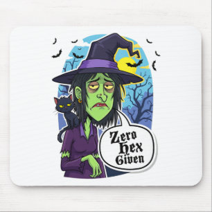 Zero Hex übergab lustiges Hexenkloster-T-Shirt Mousepad
