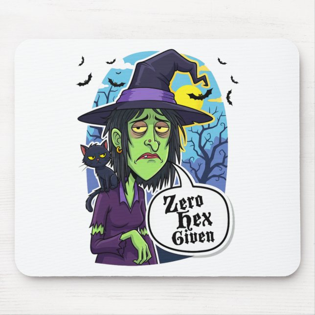 Zero Hex übergab lustiges Hexenkloster-T-Shirt Mousepad (Vorne)