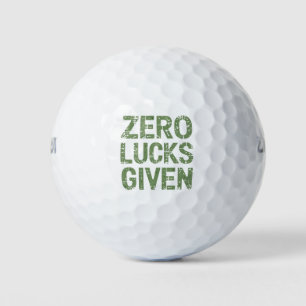 Zero Lucks Given St Paddy's Day Hilarischer St. Pa Golfball