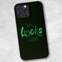 Zero Lucks zum Funny St Patricks Day