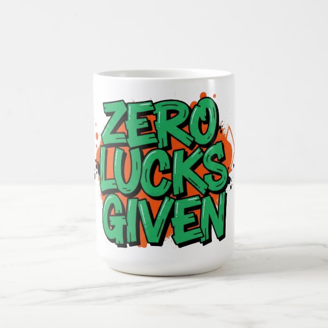 Zero Lucks zum St. Patrick's Day Kaffeetasse (Mittel)