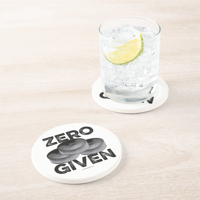 Zero Pucks gegeben (Hockey) Untersetzer (Seite)