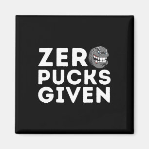 Zero Pucks Given - Lustiges Eis-Hockey-Spieler-Ges Magnet