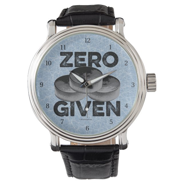 Zero Pucks (Hockey) Uhr (Vorderseite)