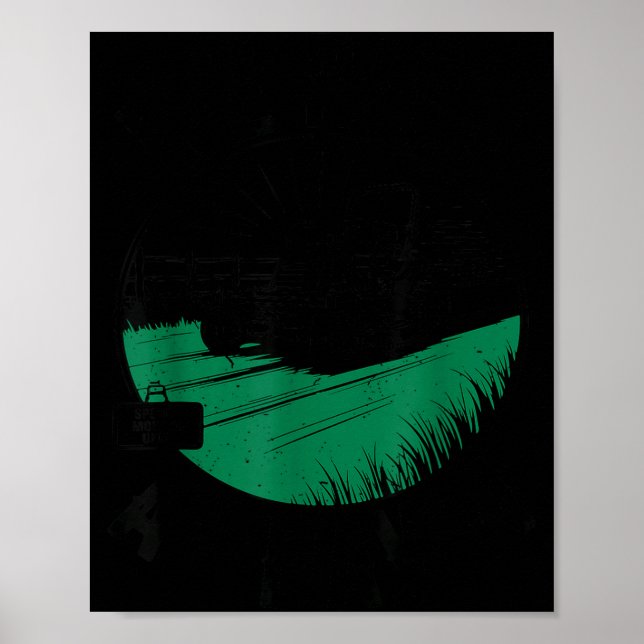 Zero-turn Lawn Mower We Ride At Dawn Funny Dad Mow Poster (Vorne)