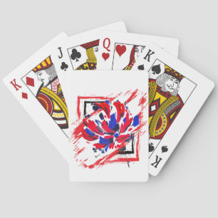Zerplatzte Blume Spielkarten