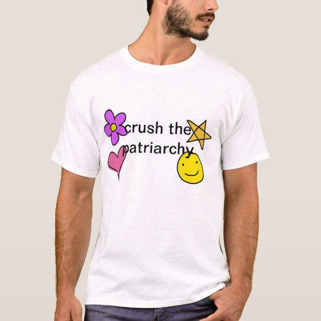 zerquetschen Sie den Patriarchy T-Shirt (Vorderseite)