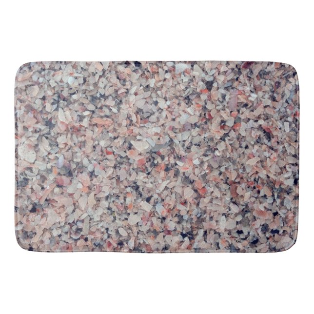 Zerquetschter Muscheln-Strand Badematte (Vorderseite)