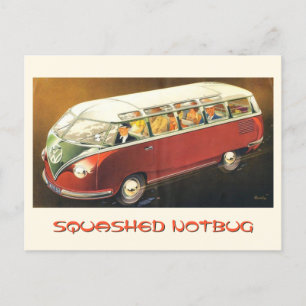 Zerquetschter Notbug Postkarte