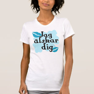 Zerreißen Sie älskar Grabung - Liebe des Schwede T-Shirt