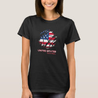 Zerrissene Basketball patriotische amerikanische F