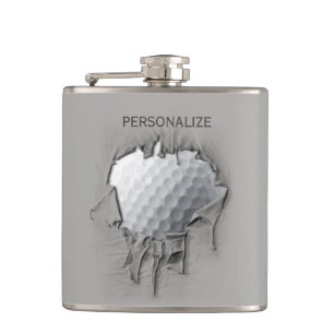 Zerrissener Golfball Flachmann