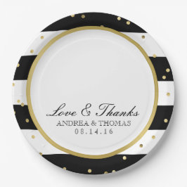 Zerrstreifen | Elegante Hochzeiten Teller