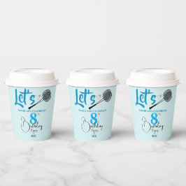 Zerschlagen in Spaß Pappbecher