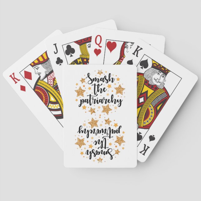Zerschlagen Sie das Patriarchat! Karten spielen Spielkarten (Rückseite)