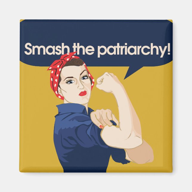 Zerschlagt das Patriarchat-feministische Sprichwor Magnet (Vorne)