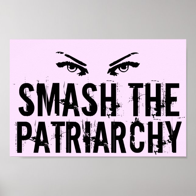 Zerschlagt den Patriarchat Feminist Poster (Vorne)