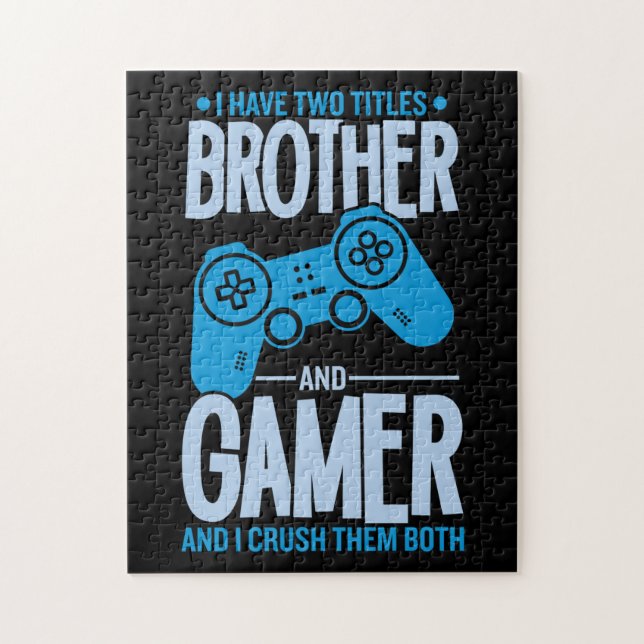 Zerschlagung von zwei Titeln Bruder und Gamer (Vertikal)