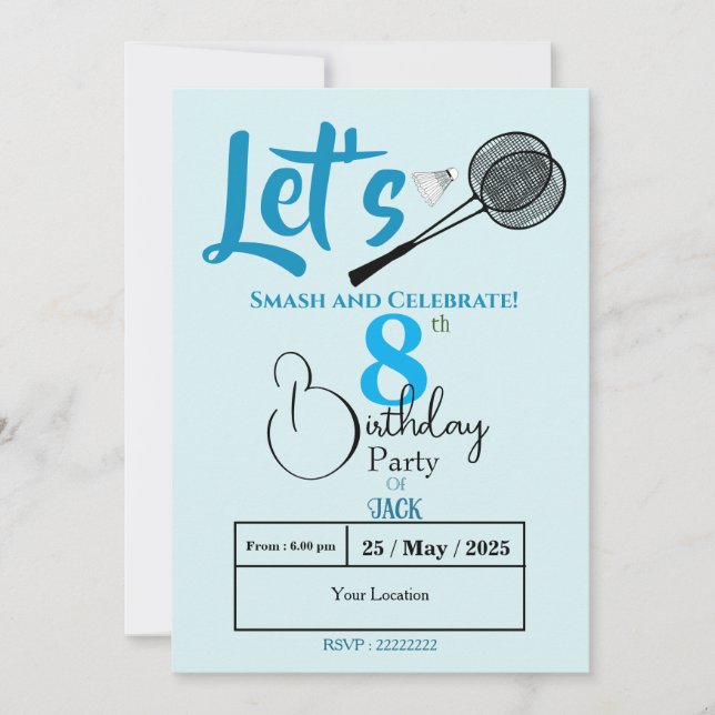 Zerschlucken Sie in Spaß! Einladung (Vorderseite)