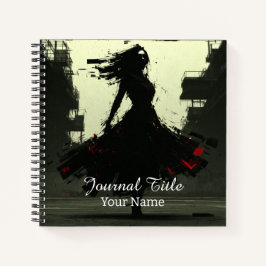 Zerschmettertes Silhouette-Journal — Benutzerdefin Notizbuch