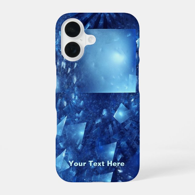 Zerspiegelte Spiegel iPhone 16 Hülle (Rückseite)