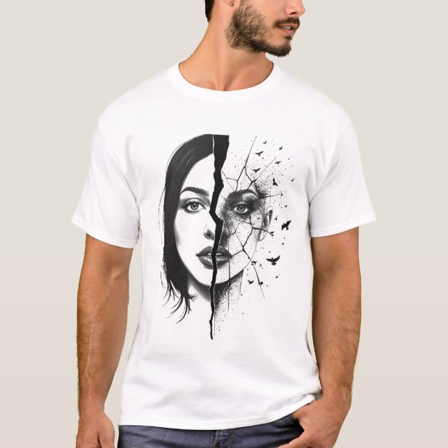 Zersplitterte Echos T-Shirt (Vorderseite)