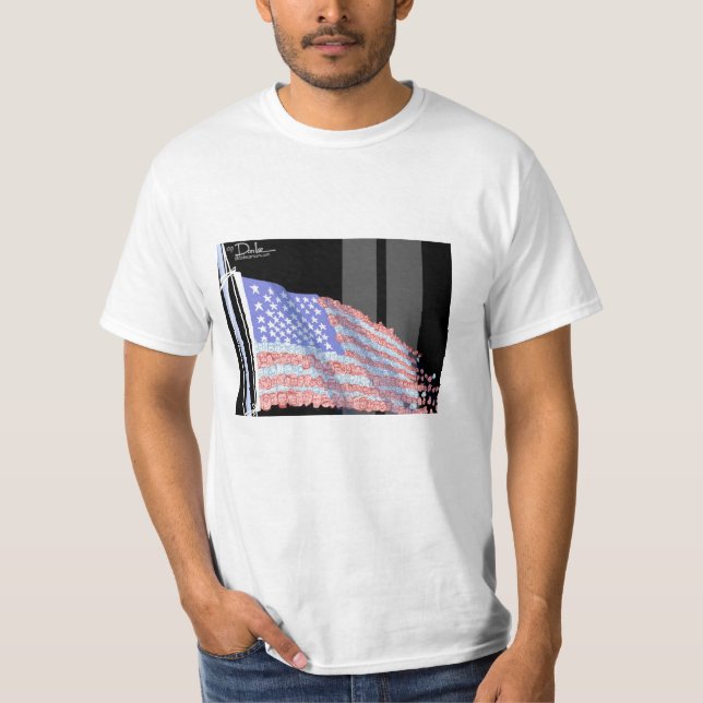Zersplitterte Flagge T-Shirt (Vorderseite)