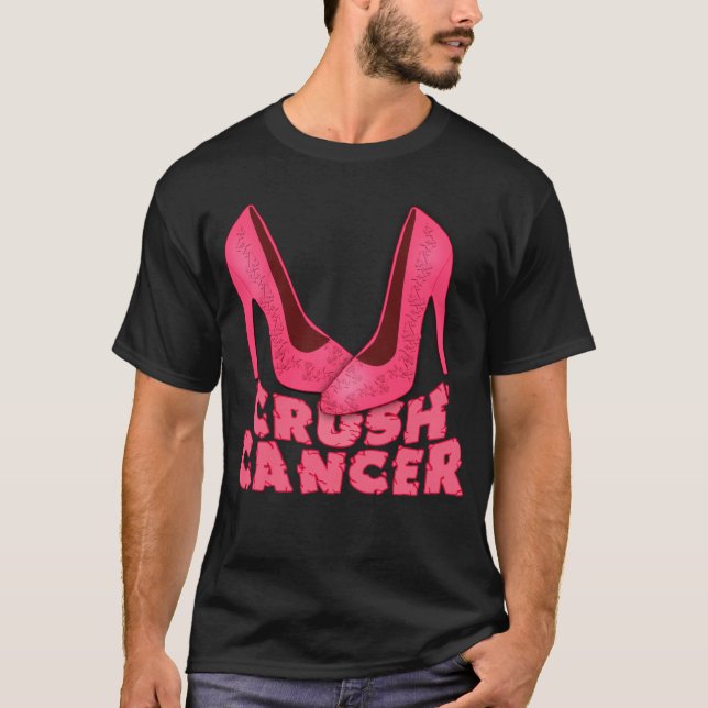 Zerstampfungs-Krebs mit Stiletten T-Shirt (Vorderseite)