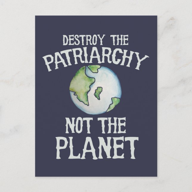 Zerstöre das Patriarchat nicht das Shirt des Plane Postkarte (Vorderseite)