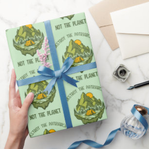 Zerstöre das Patriarchat nicht den Planeten Geschenkpapier