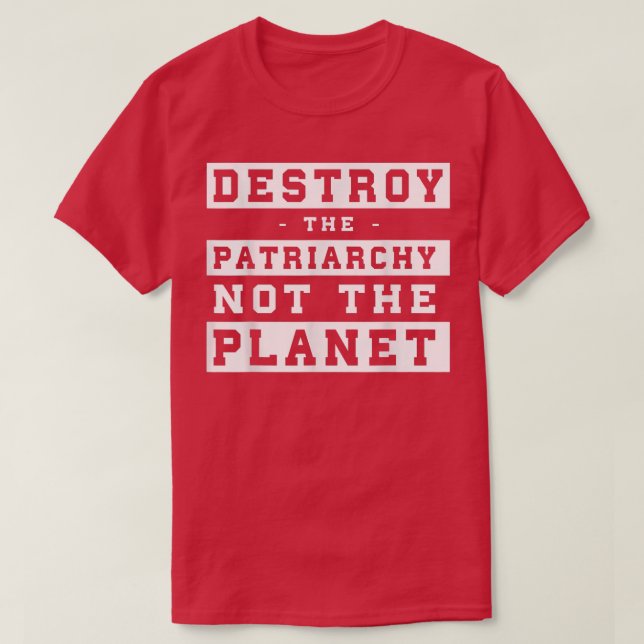 Zerstöre das Patriarchat nicht PlanetIntersection  T-Shirt (Design vorne)
