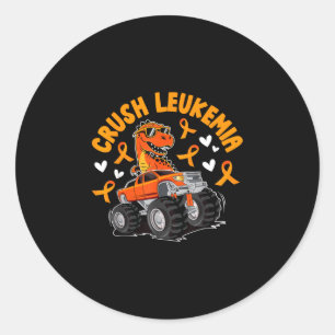 Zerstöre Leukämie-Bewusstseinsmonat Leukämie Krieg Runder Aufkleber
