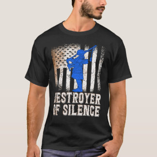 Zerstörer des Schweigens Bagpiper Bagpiping Scotti T-Shirt
