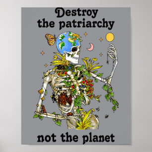 Zerstört das Patriarchat, nicht den Planeten Hallo Poster
