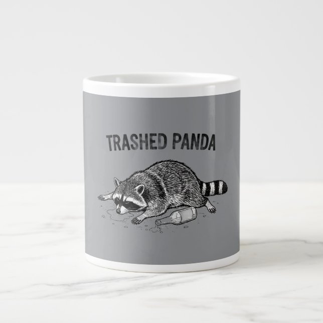 Zerstörte Panda-Tasse Jumbo-Tasse (Vorderseite)