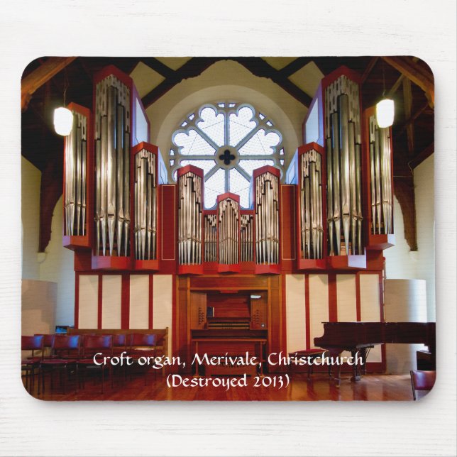 Zerstörte Pfeifenorgel, Merivale, Christchurch Mousepad (Vorne)