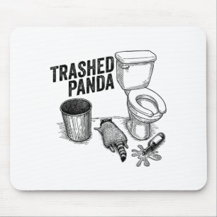 Zerstörter Panda, Lustiger betrunkener Waschbär, M Mousepad